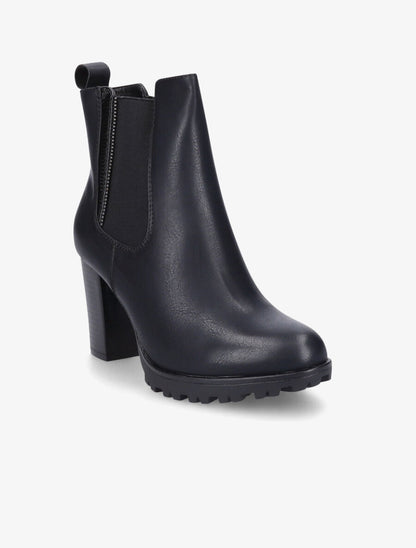 Bottines classiques à talon haut - Noir - 2