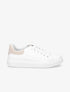 Sneakers à contrefort et languette contrastants - Beige - 1