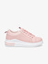 Baskets en simili piquetées - Rose - 5