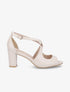 Sandales en simili à bout ouvert - Beige - 1