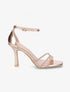 Sandales à talon aiguille et strass en simili - Rose gold - 5