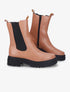 Bottines à plateforme et semelle crantés stylisés - Rose - 1