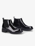 Bottines style chelsea vernies - Noir - 1