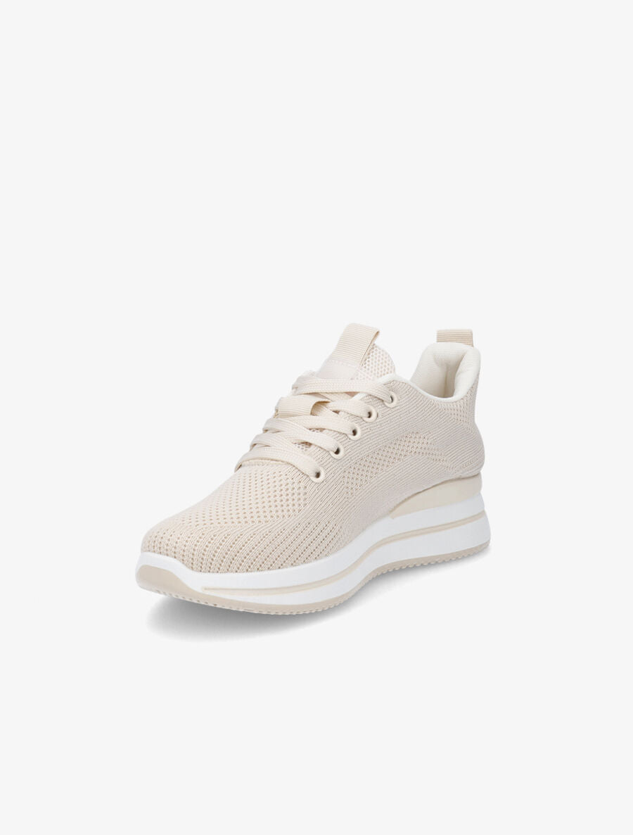 Running en toile bande holographique - Beige - 3