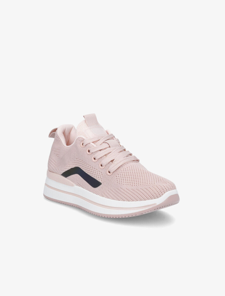 Running en toile bande holographique - Rose - 2