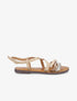 Nu-pieds croisés à tresse - Beige - 5