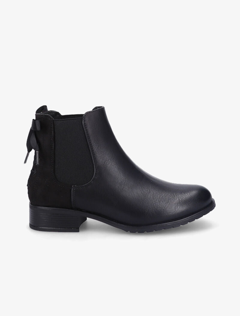Chelsea boots à contrefort corsage - Noir - 2