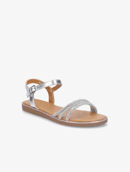 Nu-pieds à strass - Argent - 2