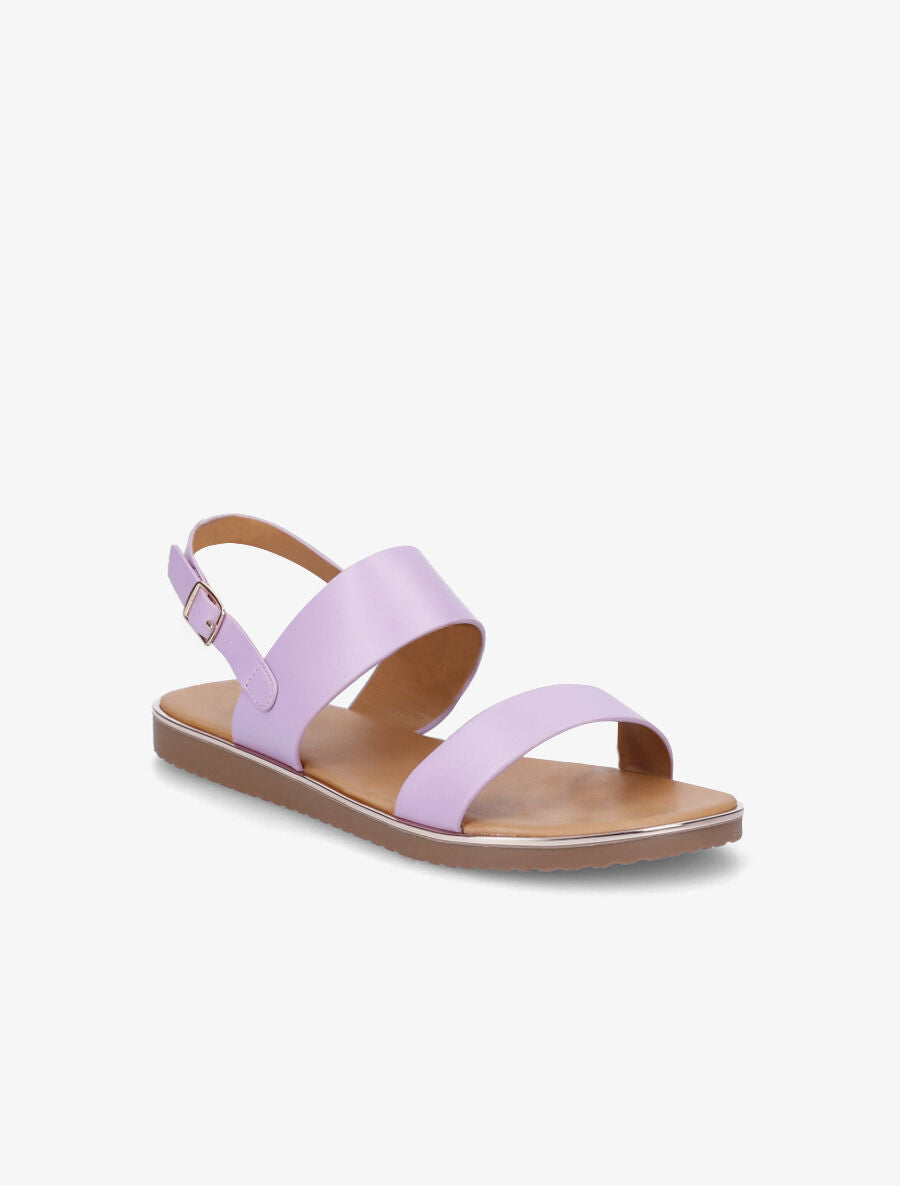 Nu-pieds classiques en simili - Lilas - 2