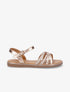 Nu-pieds brides tressées à strass - Rose gold - 5