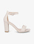 Sandales à talon haut et bride - Beige - 5