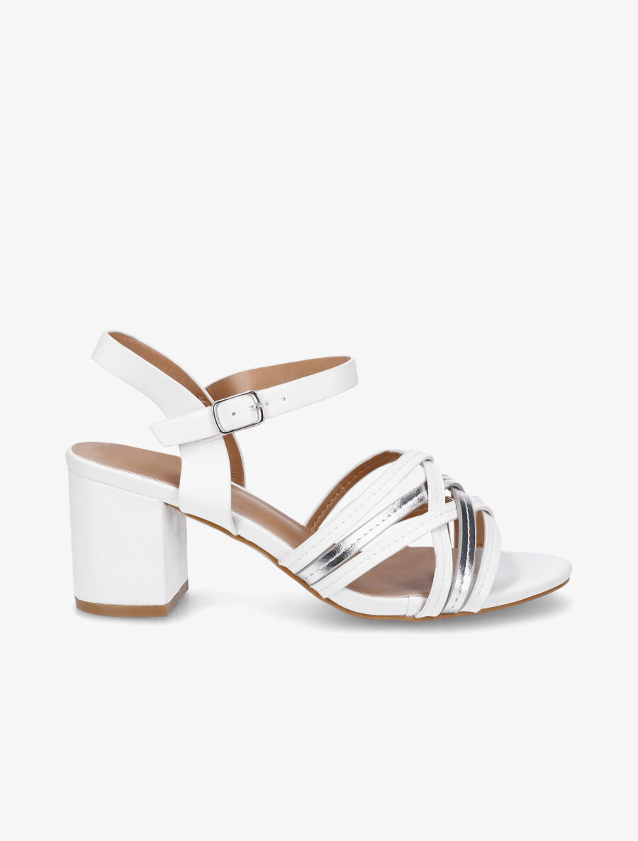 Sandales mi-hautes multibrides - Blanc - 5