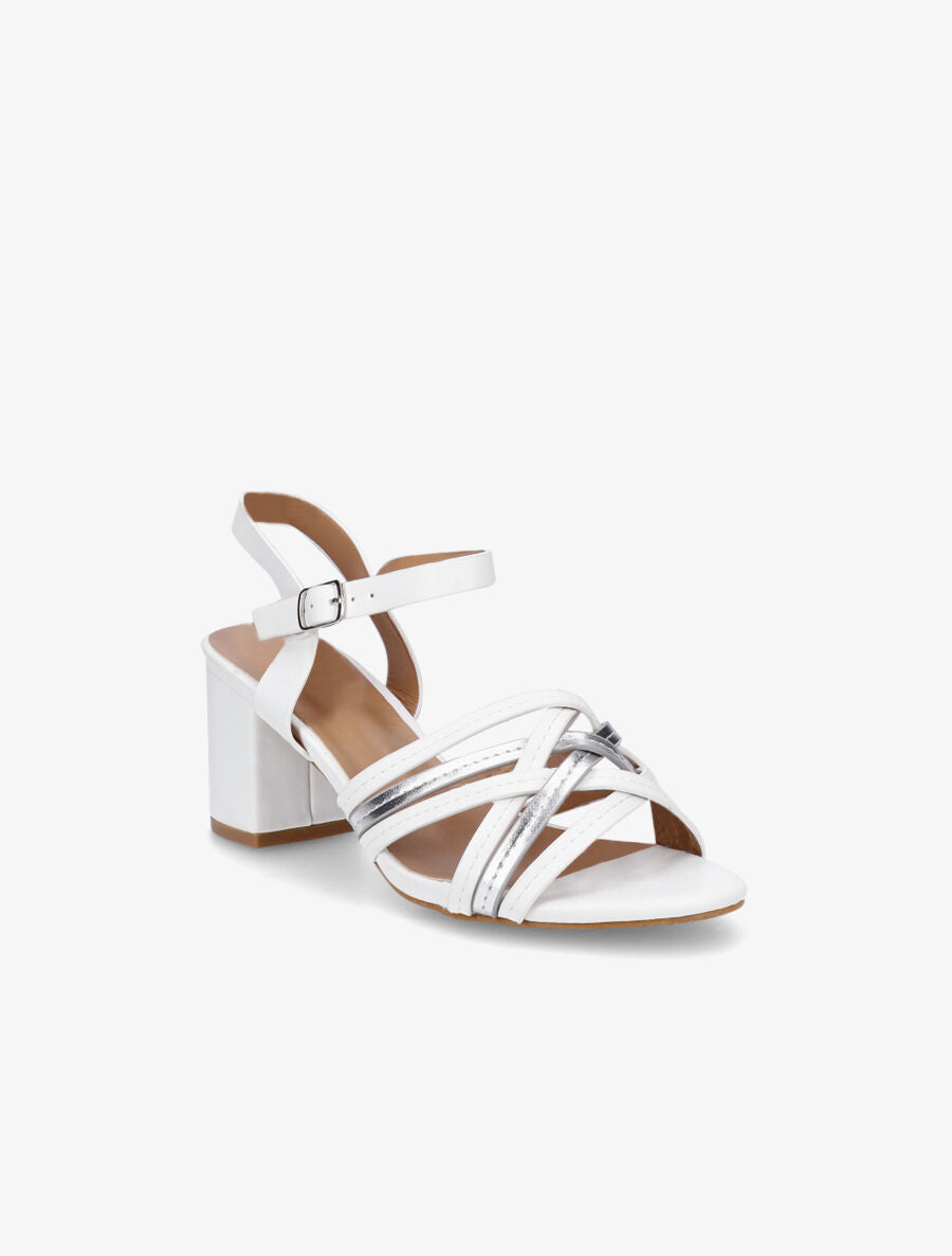 Sandales mi-hautes multibrides - Blanc - 2
