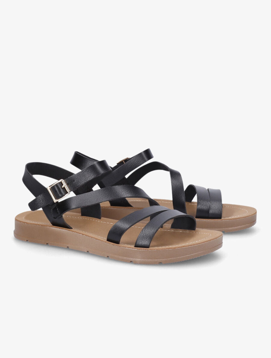 Nu-pieds en simili - Noir - 4