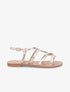 Nu-pieds tressés en simili - Or - 1