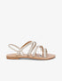 Nu-pieds à multibrides et contrefort élastiqué - Or - 1