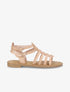 Nu-pieds en simili à multibrides - Beige - 1