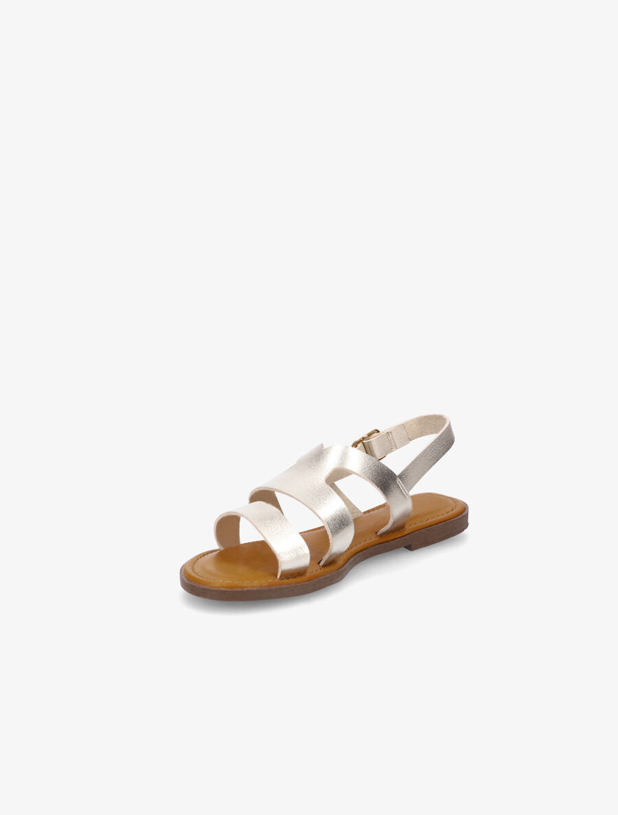 Nu-pieds classiques en simili - Or - 3