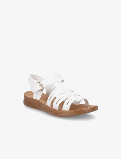 Nu-pieds style spartiates - Blanc - 2
