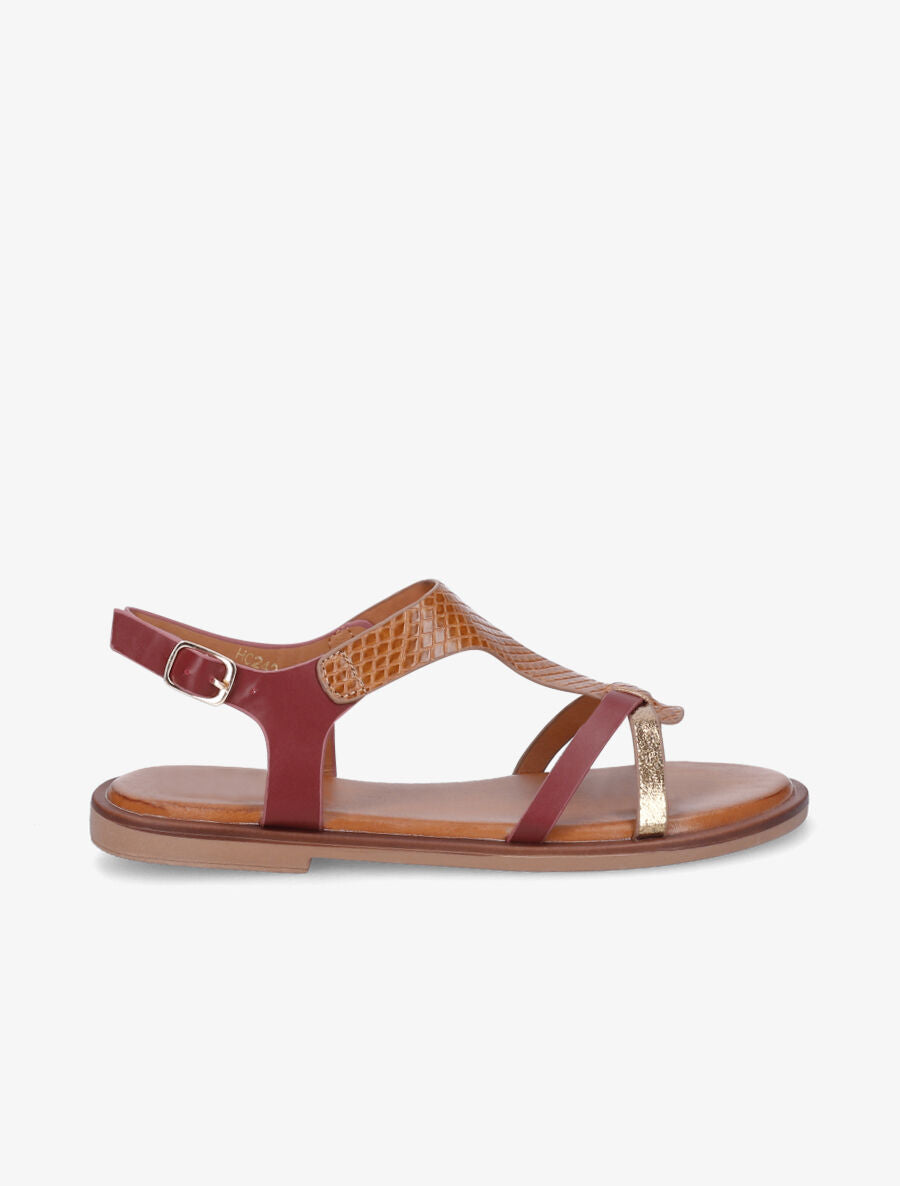Nu-pieds en simili effet python - Bordeaux - 5