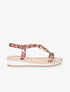 Nu-pieds fleuris - Camel - 1