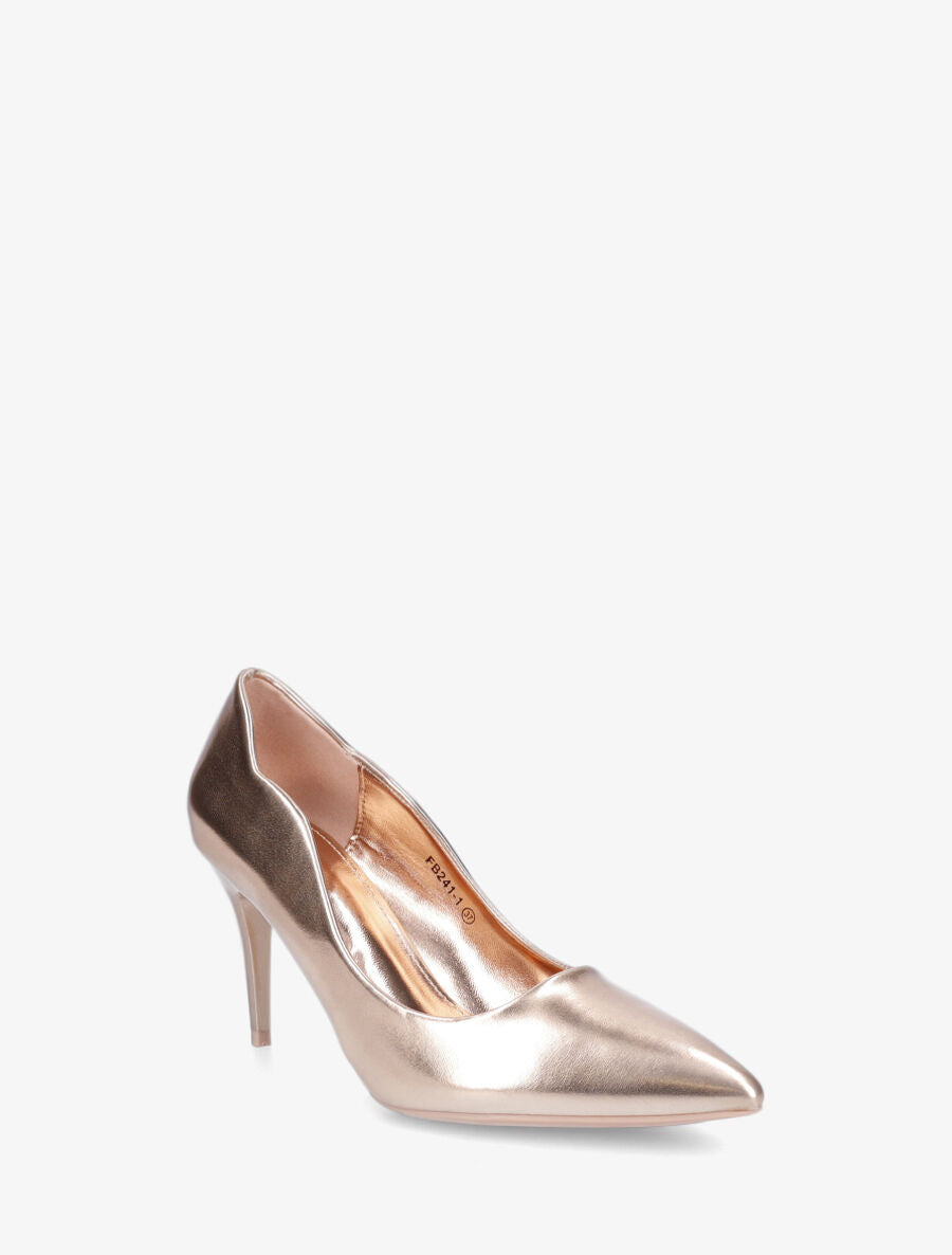 Escarpins hauts à bout pointu - Rose gold - 2