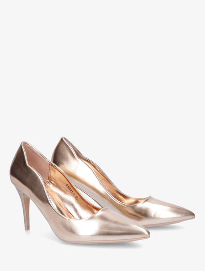 Escarpins hauts à bout pointu - Rose gold - 4