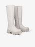 Bottes unies à semelles stylisées - Gris clair - 1