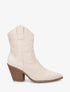 Santiags unies en suédine - Beige - 1