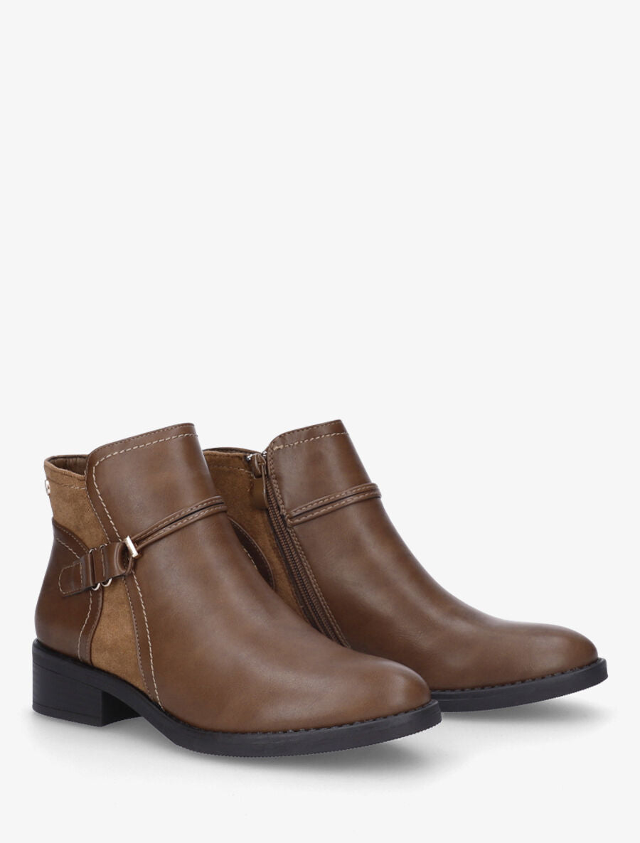 Bottines plates bi-matière - Taupe - 4