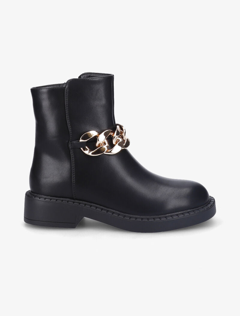 Boots à maillon doré XXL - Noir - 2