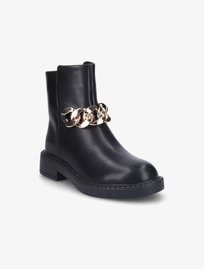 Boots à maillon doré XXL - Noir - 3