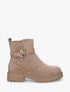 Boots plates en suédine - Camel - 5