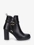 Bottines à talon en simili - Noir - 1
