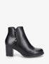 Bottines à talon et bijou - Noir - 1