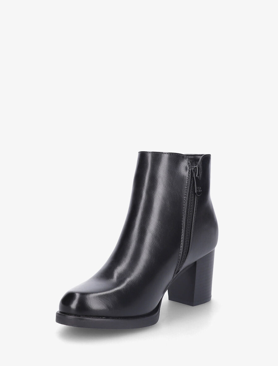 Bottines à talon et bijou - Noir - 3