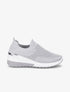 Baskets unicolore en mesh - Gris - 1