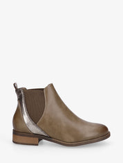 Bottines plates irisées - Taupe - 1