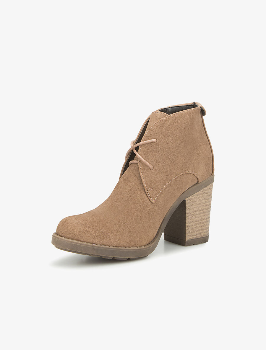 Bottines à lacets - taupe - 3