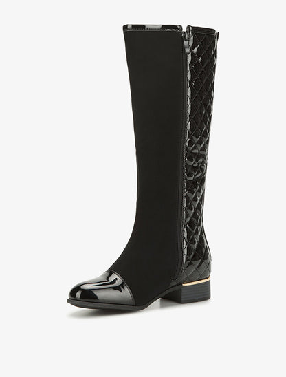 Bottes matelassées vinyl - noir - 3