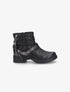 Boots écailles et zips noir - Noir - 1