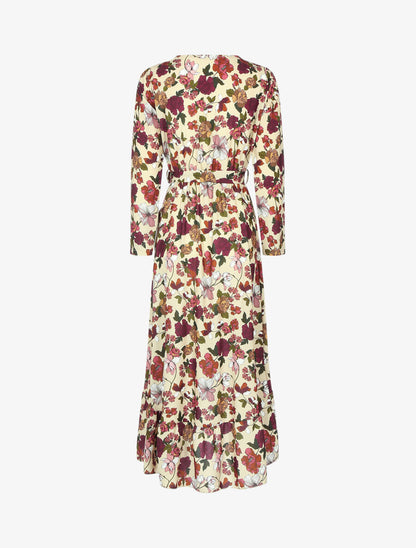 Robe volantée à imprimé fleurs d&