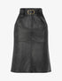 Jupe crayon en simili - Noir - 1