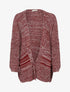 Gilet asymétrique bicolore - Bordeaux - 1