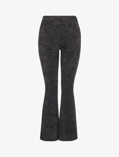 Pantalon flare en velours côtelé - Noir - 2