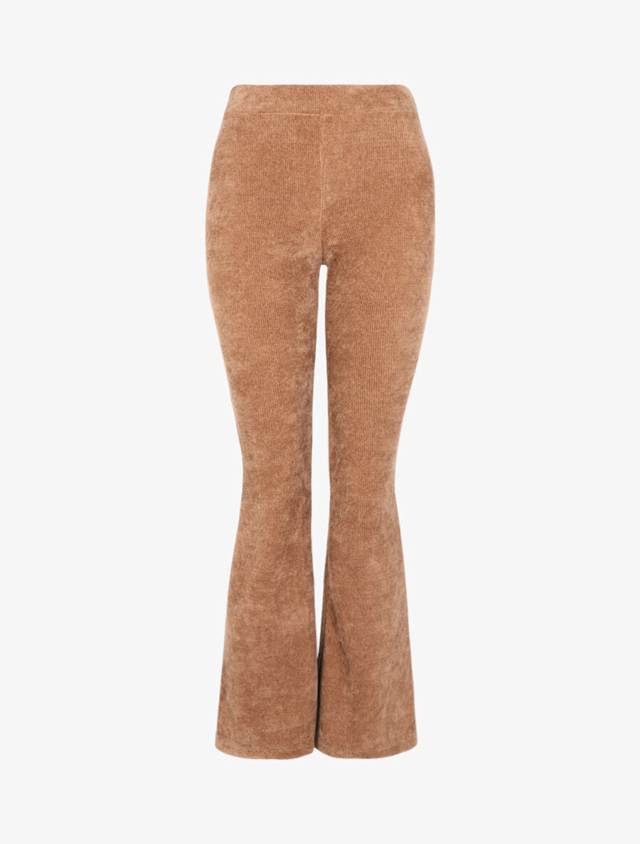 Pantalon flare en velours côtelé - Camel - 3