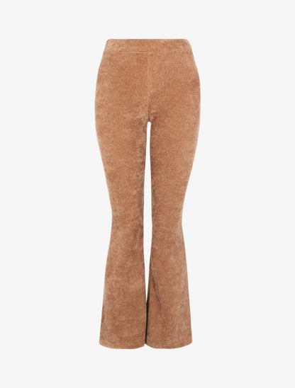 Pantalon flare en velours côtelé - Camel - 3