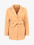 Manteau à bouton contrastant - Camel - 1