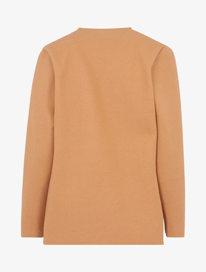 Veste casual en feutre - Camel - 2
