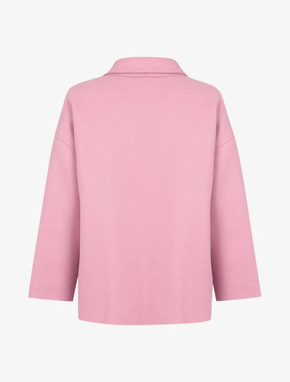 Veste courte à col montant - Rose - 2